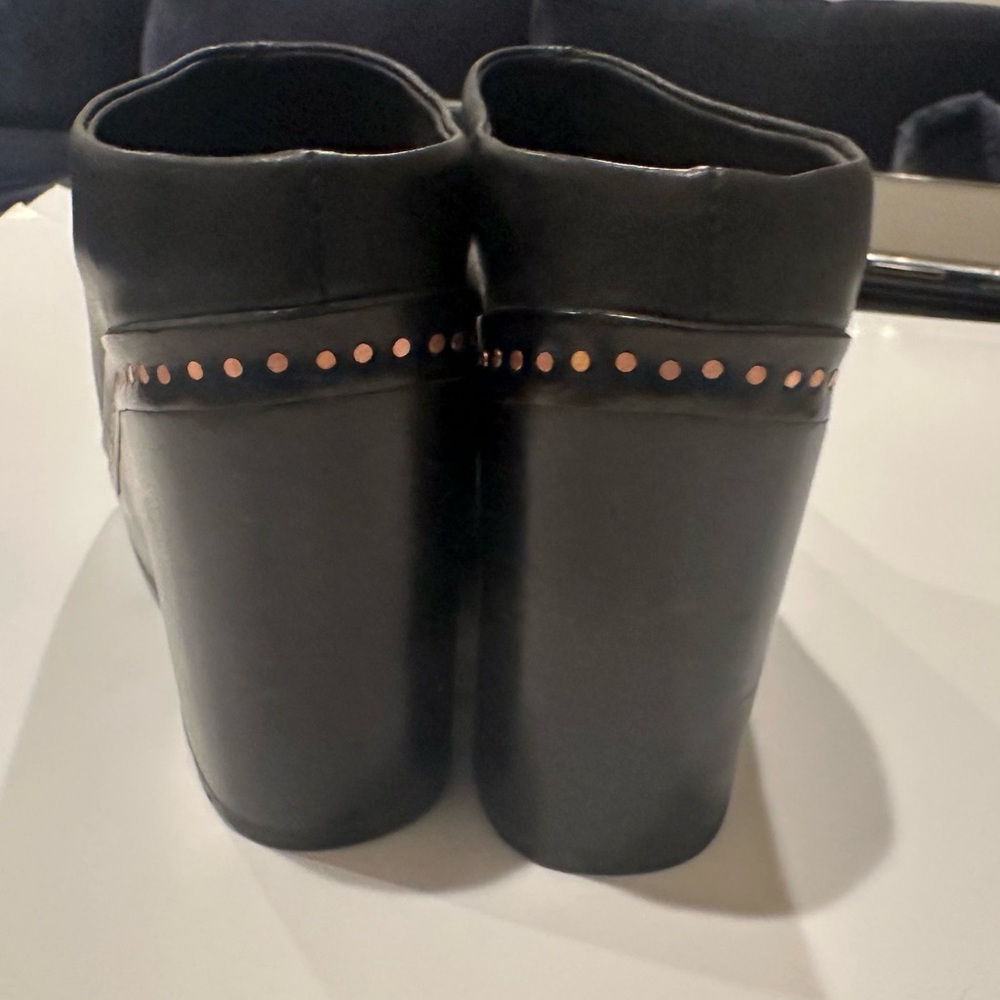 Rag & Bone Esme Platform Clogs Black Leather Studded - Picture 4 of 7